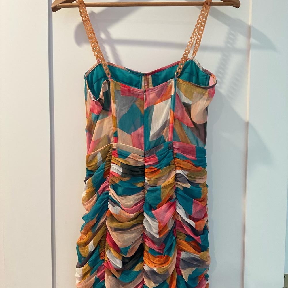 Zara - Chain strapped print dress multicolored